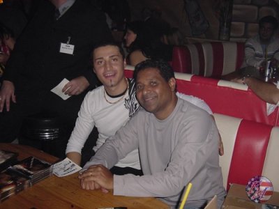 Fan und Stevie B.